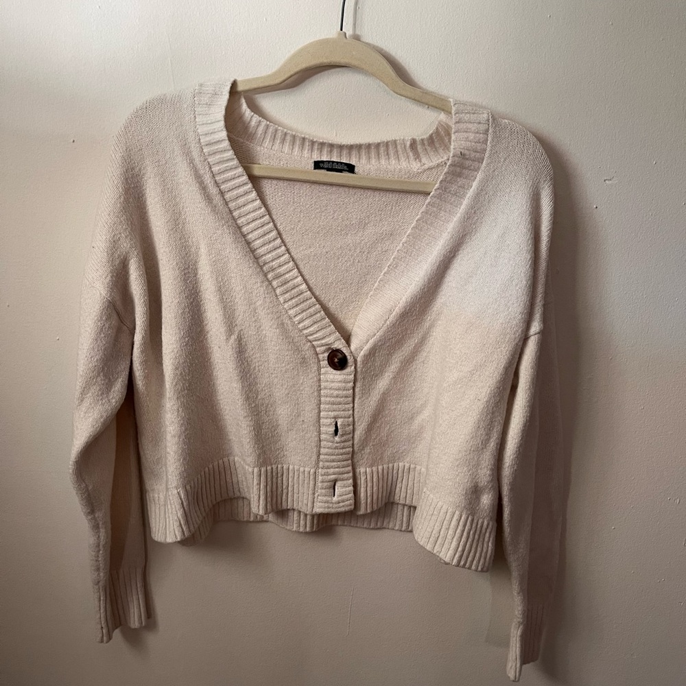 Target wild Fable cream oversized sweater